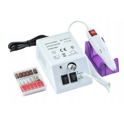 ⁨EXTRALINK FREZARKA DO PAZNOKCI EU PLUG BIAŁA⁩ w sklepie Wasserman.eu