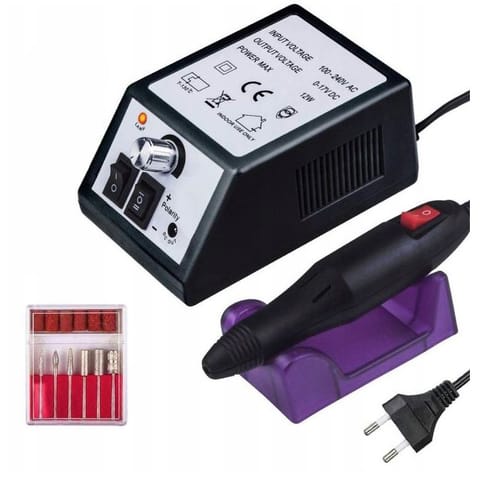 ⁨EXTRALINK FREZARKA DO PAZNOKCI EU PLUG CZARNA⁩ w sklepie Wasserman.eu