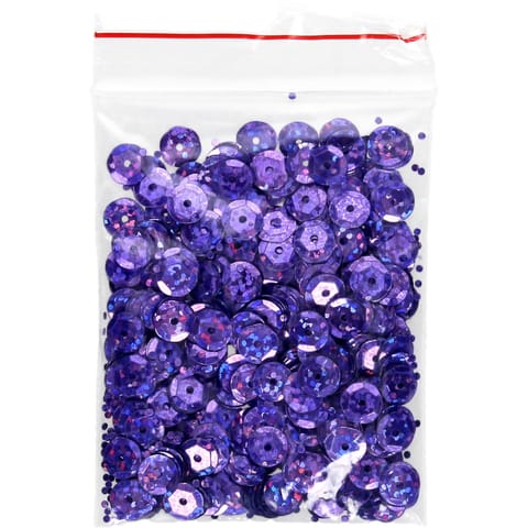 ⁨Cekiny hologramowe 8mm fioletowe 10g. H60 BREWIS⁩ w sklepie Wasserman.eu