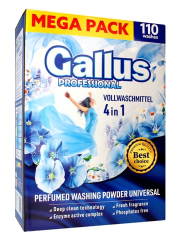 ⁨GALLUS PROFESSIONAL Proszek do prania 4w1 (110 prań) - Universal 6.05 kg⁩ w sklepie Wasserman.eu