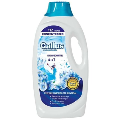 ⁨GALLUS PROFESSIONAL Żel do prania 4w1 (112 prań) - Universal 4.05 L⁩ w sklepie Wasserman.eu