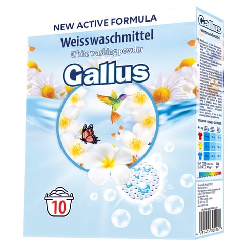 ⁨GALLUS PROSZEK d/prania  650g BIAŁY karton⁩ w sklepie Wasserman.eu