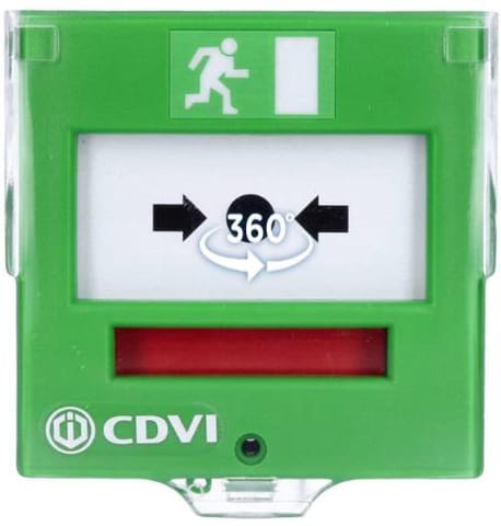 ⁨Ewakuacyjny przycisk wyjścia z elastyczną membraną, 2 styki CDVI BBGP2V⁩ w sklepie Wasserman.eu