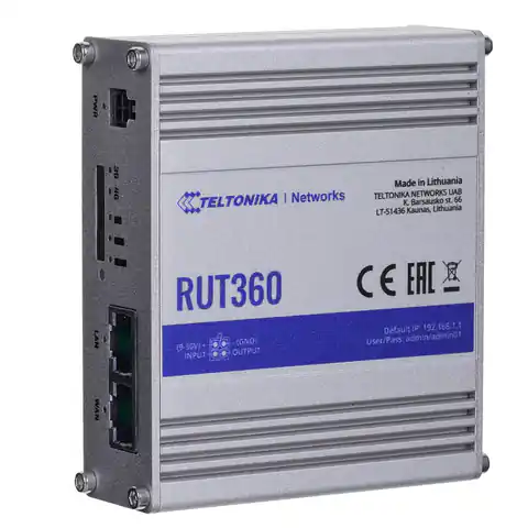 ⁨TELTONIKA Przemysłowy router RUT360  4G LTE CAT 6⁩ w sklepie Wasserman.eu