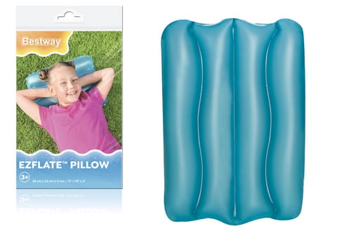 ⁨Dmuchana Poduszka 38 x 25 cm Niebieska  Bestway 52127⁩ w sklepie Wasserman.eu