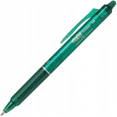 ⁨Wymazywalne pióro kulkowe FRIXION CLICKER 1.0 zielony BLRT-FR10-G PILOT⁩ w sklepie Wasserman.eu