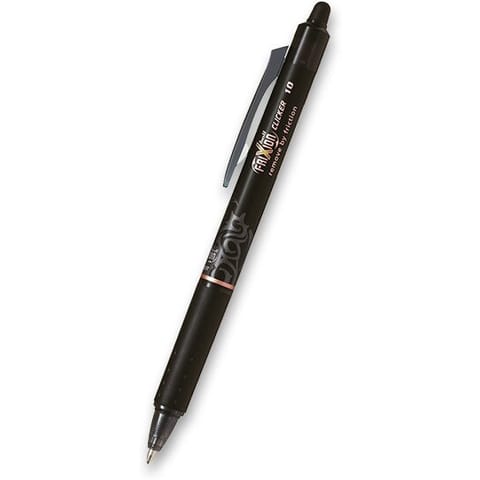 ⁨Wymazywalne pióro kulkowe FRIXION CLICKER 1.0 czarny BLRT-FR10-B PILOT⁩ w sklepie Wasserman.eu