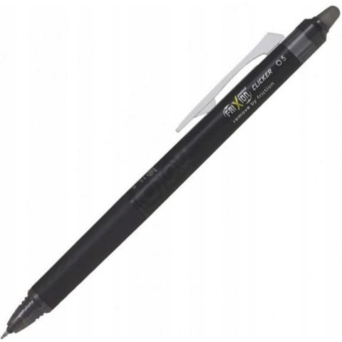 ⁨Pióro kulkowe Pilot clicker Frixion 0,5mm czarne BLRT-FR5-B⁩ w sklepie Wasserman.eu