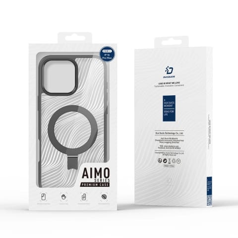 ⁨Etui Ochronne do iPhone 16 Pro Max Dux Ducis Aimo Mag Czarny⁩ w sklepie Wasserman.eu