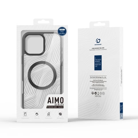 ⁨Etui do iPhone 16 Pro Max Dux Ducis Aimo Mag z MagSafe - Czarny⁩ w sklepie Wasserman.eu