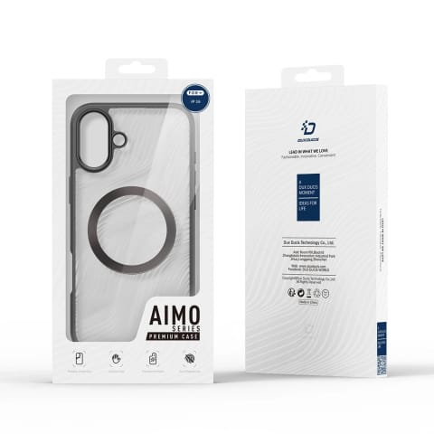 ⁨Etui do iPhone 16 Dux Ducis Aimo Mag z MagSafe - Czarny⁩ w sklepie Wasserman.eu