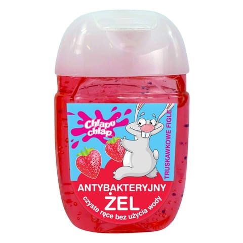 ⁨CHLAPU CHLAP Antybakteryjny żel do higieny rąk - słodkie truskawki 30 ml⁩ w sklepie Wasserman.eu
