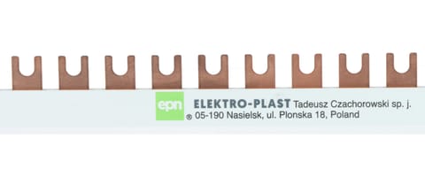 ⁨SZYNA ŁĄCZENIOWA ZASILAJĄCA GRZEBIENIOWA ESPL-1M/EPN 10 mm² 415 V AC Elektro-Plast Nasielsk⁩ w sklepie Wasserman.eu