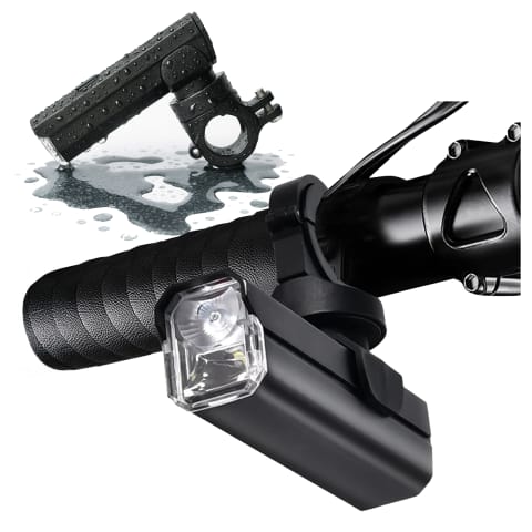 ⁨Lampka rowerowa Alogy przód LED przednia światło roweru bardzo mocna 1200lm 4000mah oświetlenie wodoodporna światełko na rower czarna⁩ w sklepie Wasserman.eu