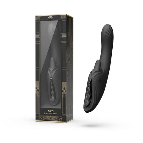 ⁨Wibrator króliczek Ares Obsidian Black Zalo⁩ w sklepie Wasserman.eu