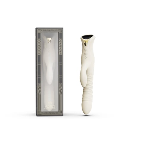 ⁨Wibrator króliczek Mose 2 Ivory White Zalo⁩ at Wasserman.eu