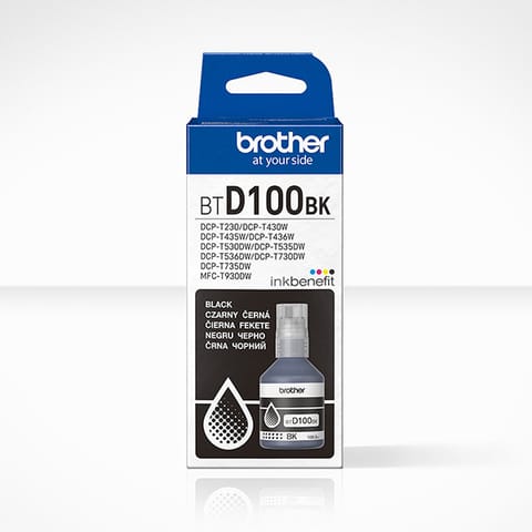 ⁨Brother oryginalny ink / tusz BTD100BK, black, 7500s, 108ml⁩ w sklepie Wasserman.eu