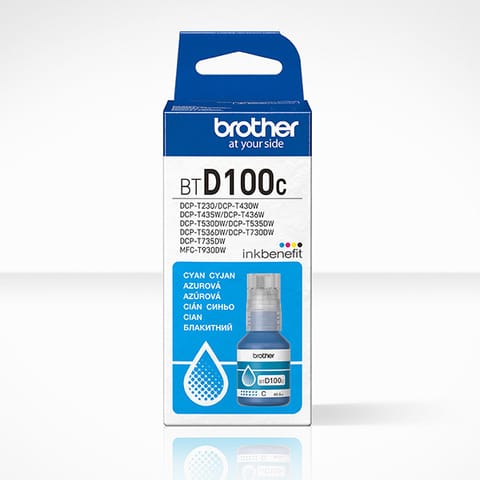 ⁨Brother oryginalny ink / tusz BTD100C, cyan, 5000s, 48.8ml⁩ w sklepie Wasserman.eu