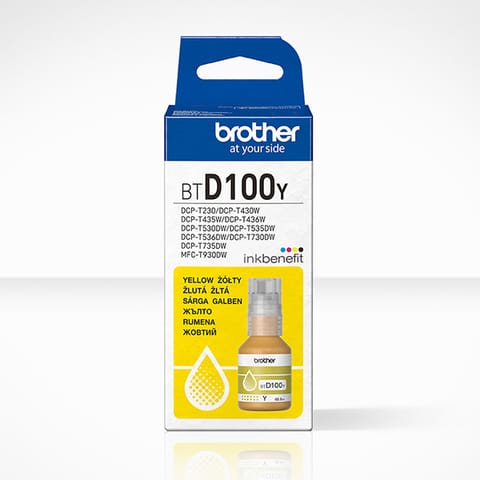 ⁨Brother oryginalny ink / tusz BTD100Y, yellow, 5000s, 48.8ml⁩ w sklepie Wasserman.eu