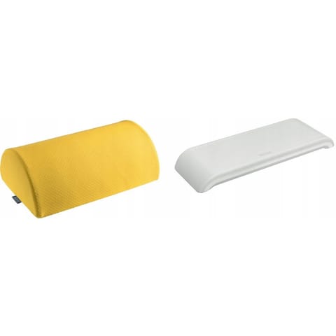 ⁨Zestaw Podnóżek żółty 53710019 + Podkładka jasno szara Ergo Cosy 64830085 LEITZ⁩ w sklepie Wasserman.eu