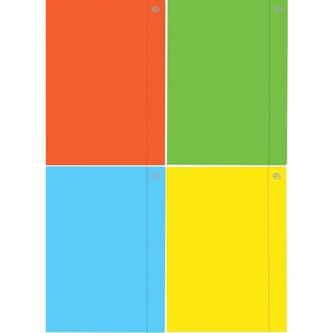 ⁨Teczka A5+ z gumką FLUO mix kol (10szt.) INTERDRUK⁩ w sklepie Wasserman.eu