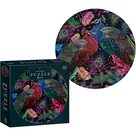 ⁨Puzzle 500 elementów Round Secret Garden1 INTERDRUK⁩ w sklepie Wasserman.eu