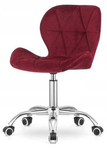 ⁨Krzesło obrotowe VASTO OFFICE VELVET BURGUNDY⁩ w sklepie Wasserman.eu