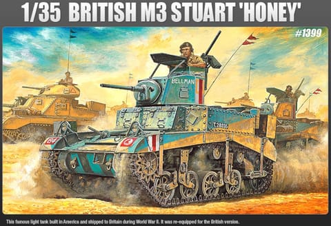 ⁨Model do sklejania Czołg M3 Stuart Honey⁩ w sklepie Wasserman.eu