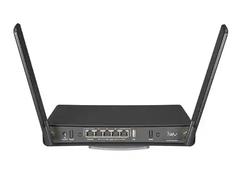 ⁨Mikrotik hAP ac³ wireless router Gigabit Ethernet Dual-band (2.4 GHz / 5 GHz) Black⁩ at Wasserman.eu