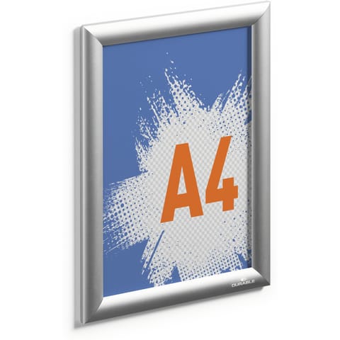 ⁨Ramka zatrzaskowa aluminiowa A4 srebrna 479623 DURABLE⁩ w sklepie Wasserman.eu