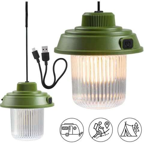 ⁨LATARKA LAMPA CAMPING USB 3 RODZAJE ŚWIATŁA REDCLIFFS KHAKY⁩ w sklepie Wasserman.eu