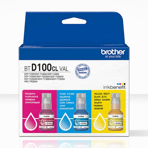 ⁨Brother oryginalny ink / tusz BTD100CLVAL, CMY, 3x5000s⁩ w sklepie Wasserman.eu
