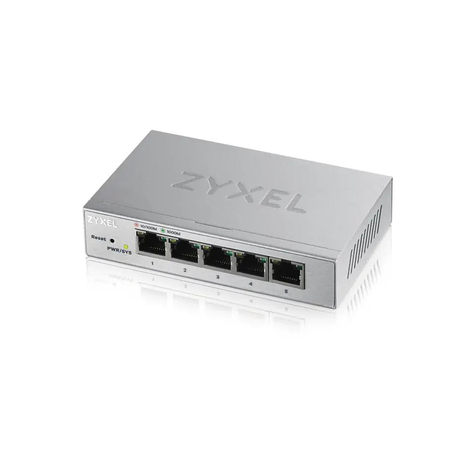 ⁨Switch ZyXEL GS1200-5-EU0101F (5x 10/100/1000Mbps)⁩ w sklepie Wasserman.eu