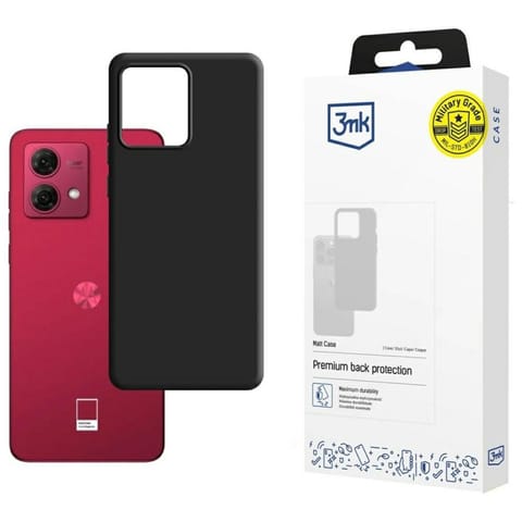 ⁨Etui 3MK Matt Case do Motorola Moto G84  5G czarny⁩ w sklepie Wasserman.eu