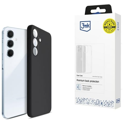⁨Etui 3MK Silicone Case do Samsung Galaxy A55 5G czarny⁩ w sklepie Wasserman.eu