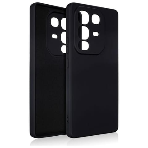 ⁨Etui Beline Silicone Infinix Note 50 Pro 5G czarny⁩ w sklepie Wasserman.eu