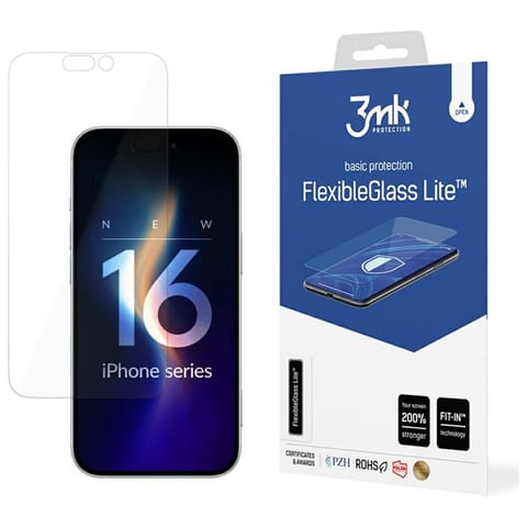 ⁨Szkło hybrydowe 3MK FlexibleGlass Lite   do Apple iPhone 16 Pro⁩ w sklepie Wasserman.eu
