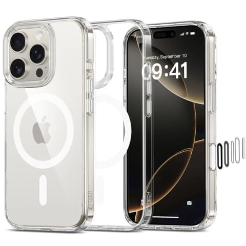 ⁨Etui Tech-Protect Flexair Hybrid MagSafe iPhone 16 Pro Max Clear⁩ w sklepie Wasserman.eu