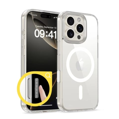 ⁨Etui Tech-Protect Flexair Hybrid MagSafe iPhone 16 Pro Clear⁩ w sklepie Wasserman.eu