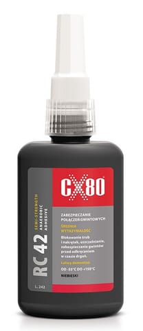 ⁨KLEJ RC42 ANAEROBOWY 10ML NIEBIESKI,ŚREDNIOWYTRZY, ZAB.GWINT⁩ w sklepie Wasserman.eu