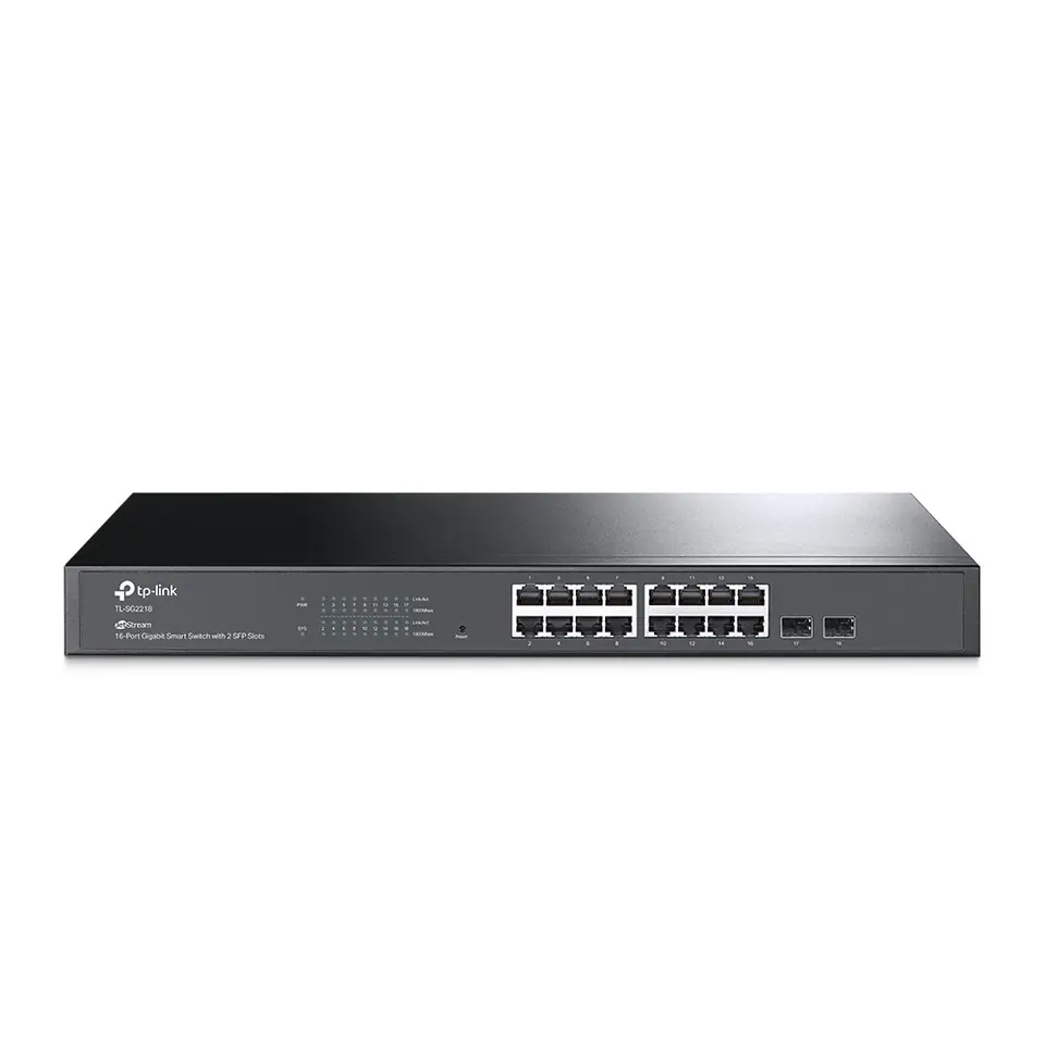 ⁨TP-Link JetStream 16-Port Gigabit Smart Switch with 2 SFP Slots⁩ at Wasserman.eu