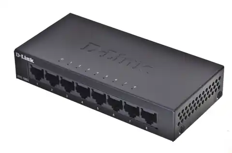 ⁨D-Link DGS-108GL Unmanaged Gigabit Ethernet (10/100/1000) Black⁩ at Wasserman.eu