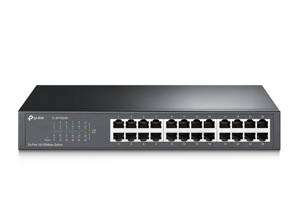 ⁨TP-Link TL-SF1024D network switch Unmanaged Fast Ethernet (10/100) Black⁩ at Wasserman.eu
