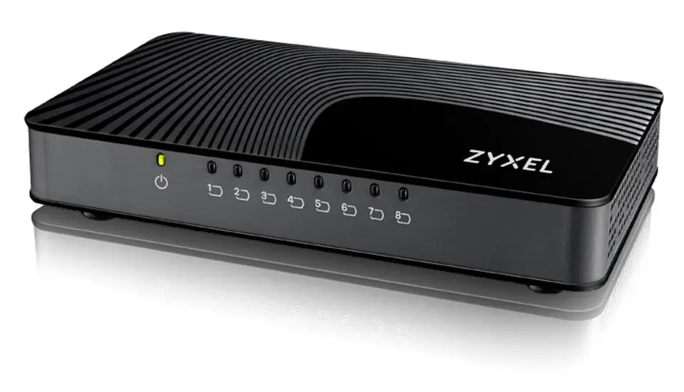 ⁨Zyxel GS-108S v2 Gigabit Ethernet (10/100/1000) Black⁩ at Wasserman.eu