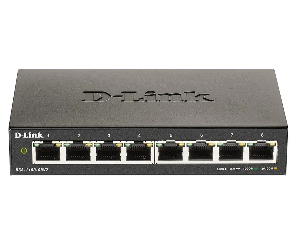 ⁨D-Link DGS-1100-08V2/E "8-Port Gigabit Smart Manage⁩ w sklepie Wasserman.eu