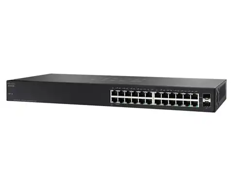 ⁨Cisco Small Business SG110-24 Unmanaged L2 Gigabit Ethernet (10/100/1000) 1U Schwarz⁩ im Wasserman.eu