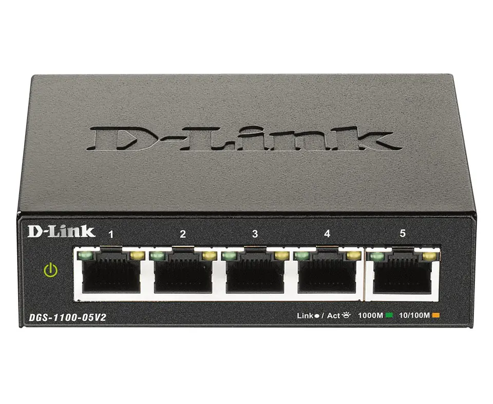 ⁨D-Link DGS-1100-05V2/E 5-Port Gigabit Smart Managed⁩ w sklepie Wasserman.eu