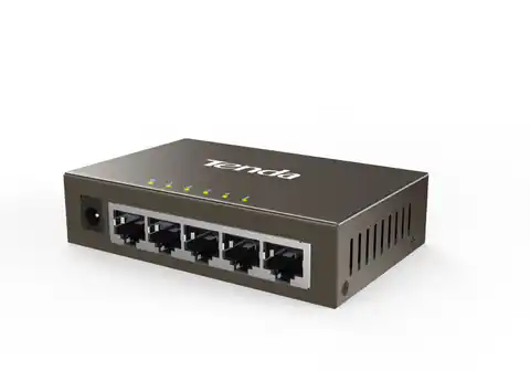 ⁨Tenda TEG1005D network switch Unmanaged Gigabit Ethernet (10/100/1000) Grey⁩ at Wasserman.eu