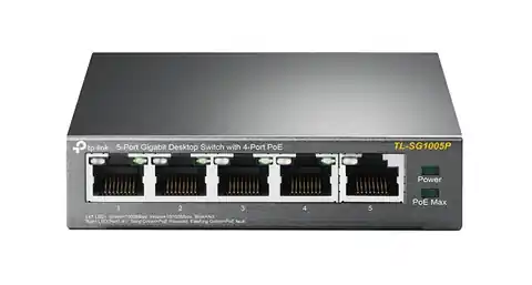 ⁨Switch TP-LINK TL-SG1005P (5x 10/100/1000Mbps)⁩ w sklepie Wasserman.eu
