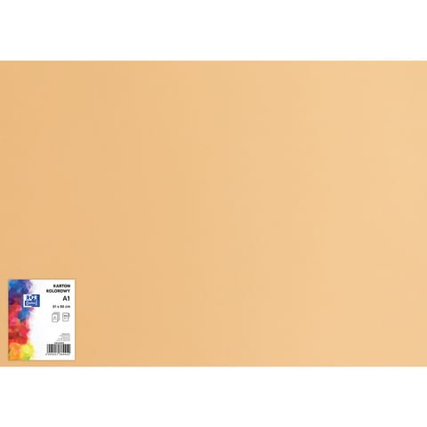 ⁨Blok karton kolorowy CREATINIO A1 160g 25 arkuszy nr.16 jasnobrązowy 400149527 TOP 2000⁩ w sklepie Wasserman.eu